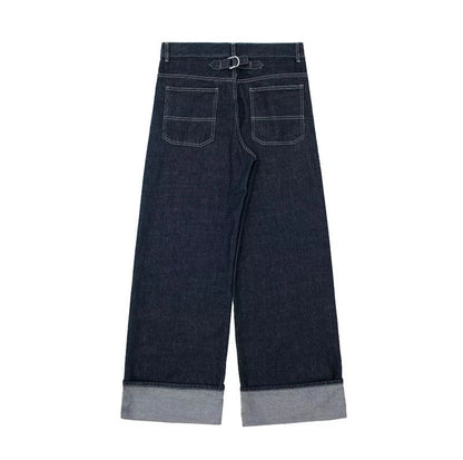 New Women's Hemming Sleeve Denim Jacket Coat Trousers
