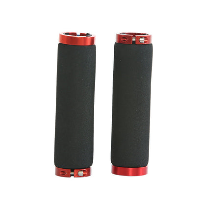 Bicycle Sponge Handle Cover Unilateral Bilateral Locking Mountain Bike Grip Non-Slip Sweat-Absorbing Foam Cotton Handle Gloves