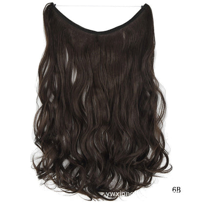 22 Inch Invisible Wire Hair Extensions Synthetic
