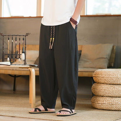New Chinese Style Yamamoto Yaosi Ice Silk Harem Pants