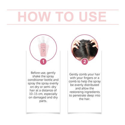 Leave-In Smoothing Repair Spray Leave-In Nourishing Conditioner For Frizzy Smoothing Hair Spray