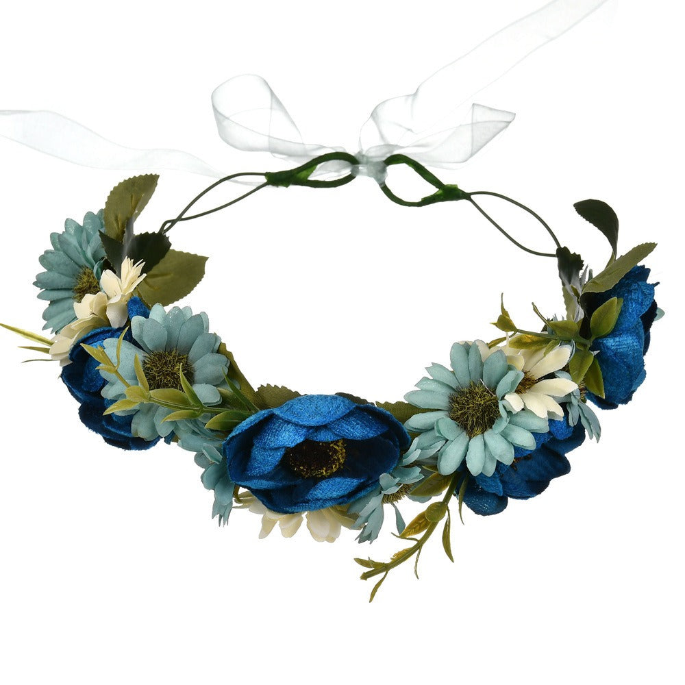 Pearl velvet flower headband headband rose flower headband photo shoot