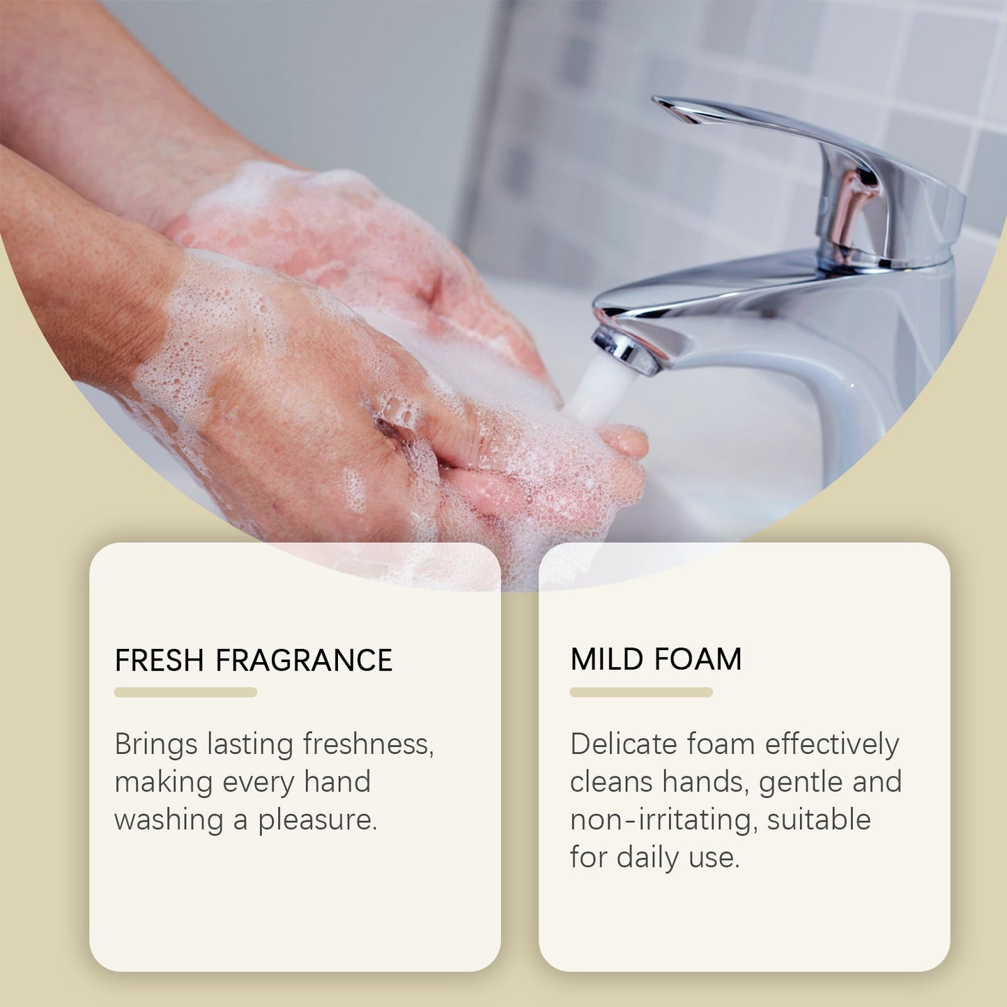 Foaming Hand Sanitizer (Strawberry Flavor) Gentle Cleansing, Soothing Decontamination, Moisturizing Care Hand Cleansing Foam