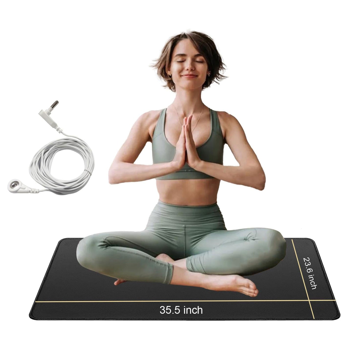 Grounding pad conductive leather yoga pad anti-static pad