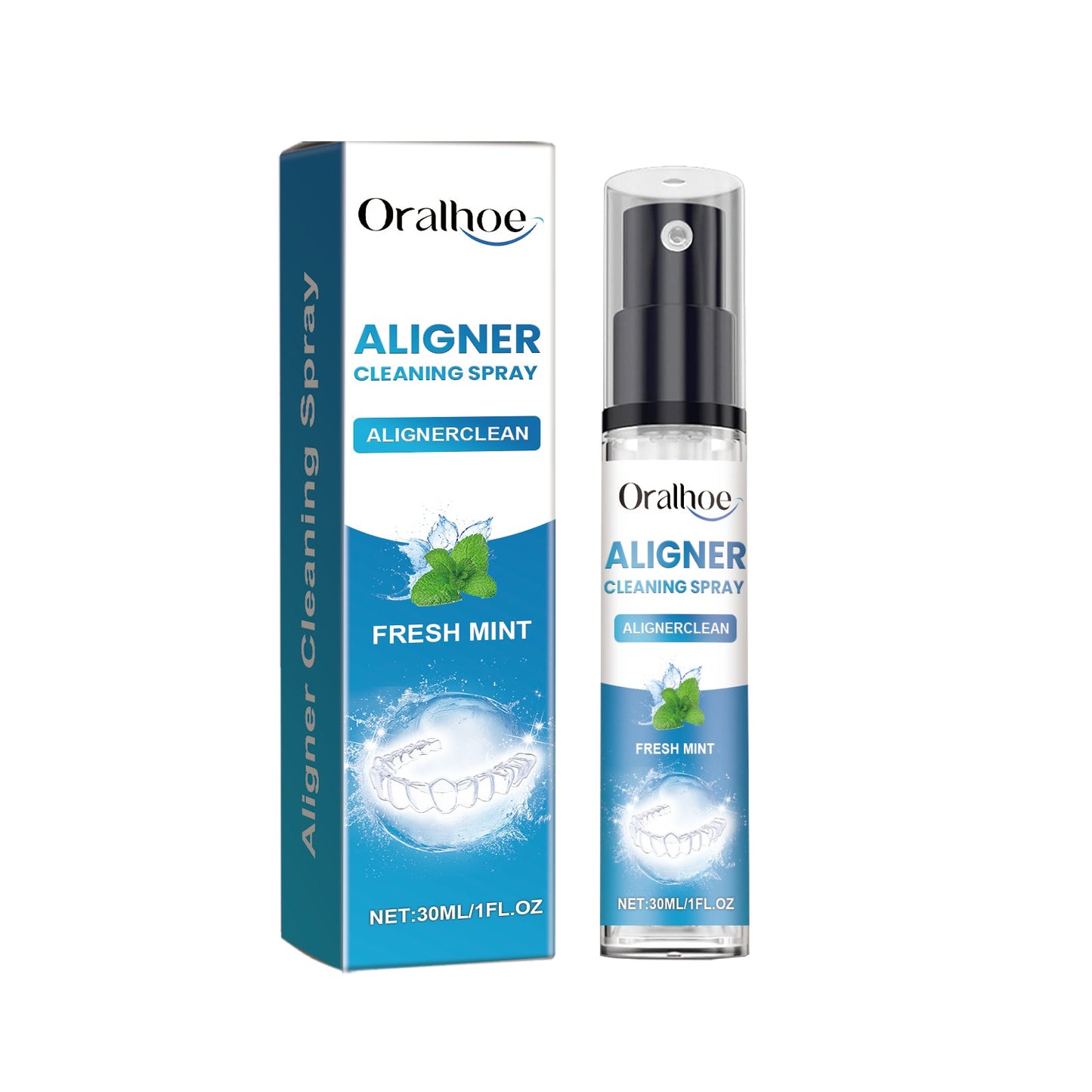 Denture Cleaner Spray, Denture Cleaner Cosmetic Teeth Denture Cleaner Spray Portable