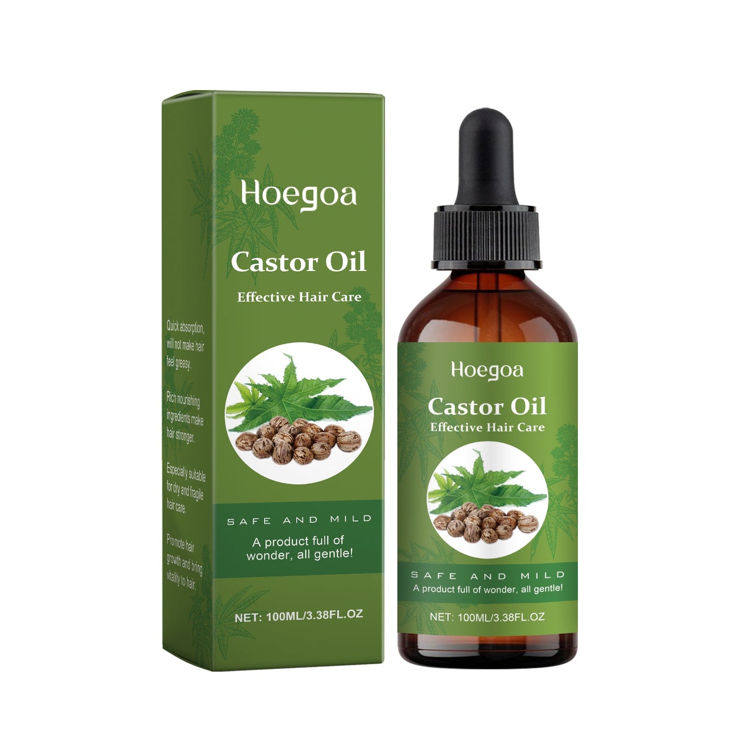 Castor Oil Hair Conditioner Nourishes And Moisturizes Hair Care Soft And Glossy Daily Massage Treatment Oil