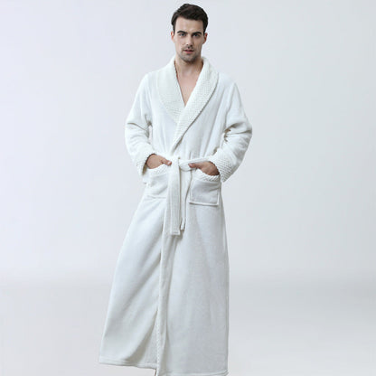 Men's Winter Coral Fleece Pajamas Nightgown