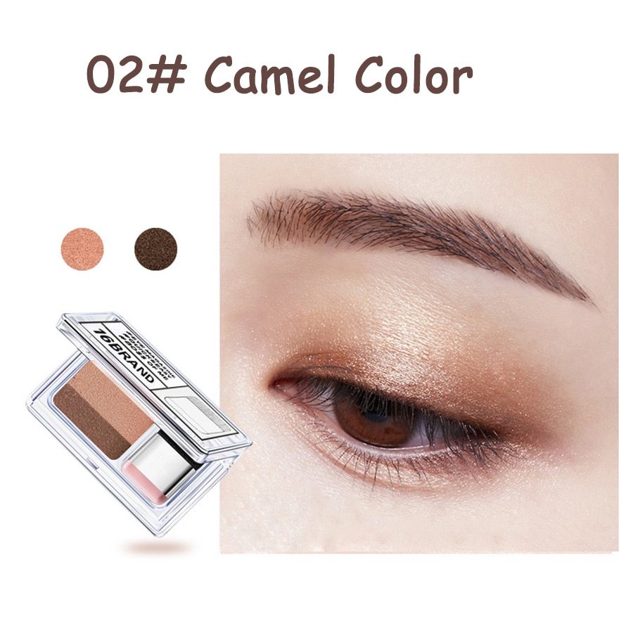 LAIKOU Double Color Glitter Eyeshadow Palette: Waterproof Shimmer Cosmetics