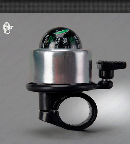 Bike Handlebar Bell with Compass & Horn