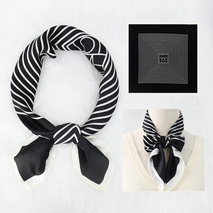 Silk Scarf Women's Sunscreen Beach Imitation Silk Versatile Silk Scarf Neckband