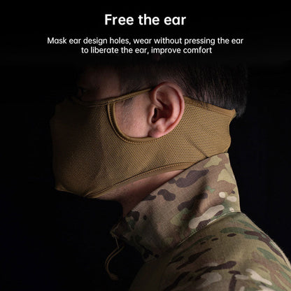 WoSporT shooting mask silicone mask tactical multifunctional cycling half face breathable face protection mask