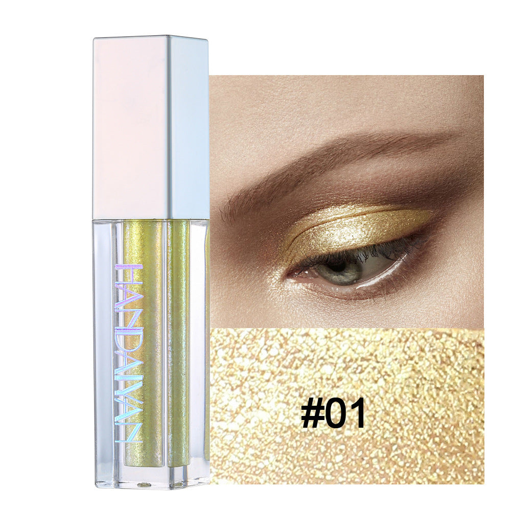 HANDAIYAN Eye Shadow Marble Liquid Eye Shadow Color Shine Diamond Chameleon Pearl Liquid Eye Shadow