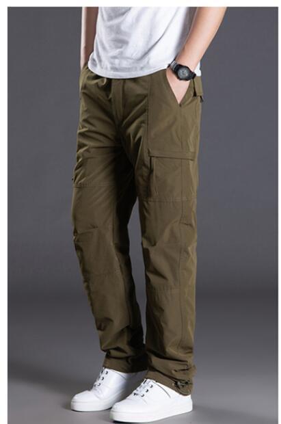 Windproof Waterproof Men's Straight Winter Pants