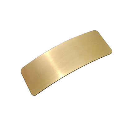 Brushed Metal Barrettes Normcore Ponytail Clip