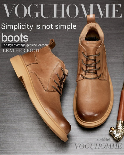 Fashion Leather Martin Boots