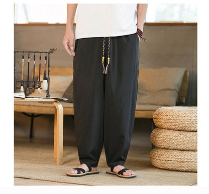 New Chinese Style Yamamoto Yaosi Ice Silk Harem Pants