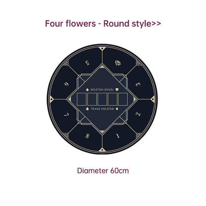 Dezhou playing card pad tablecloth table cushion square round chip rubber cushion playing card table top cushion