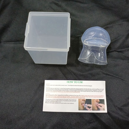 Anti snoring tongue sleeve device, anti snoring device, tongue silicone anti snoring respirator, sleep apparatus