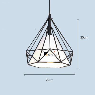 Wrought iron color diamond chandelier