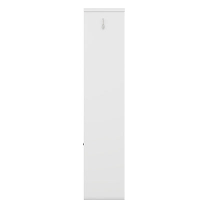 Multi-functional Hall Tree with Storage Shelves Drawers Cabinet Elegant Hallway Shoe Cabinet with Bench Modern Coat Rack White