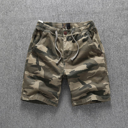 Straight Sports Leisure Five-Point Cotton Work Shorts