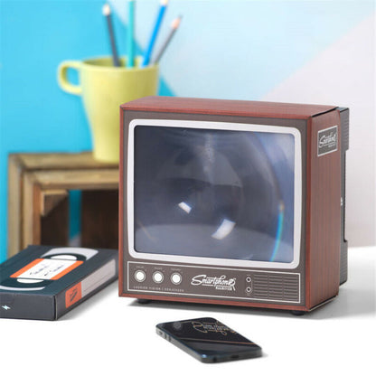 Retro TV Phone Screen Video DIY Enlarger Amplifier Magnifier Retro TV Appearance