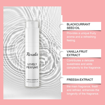 Freesia Spin Perfume Spray, Women Exude Long-Lasting Charm Fresh Elegant Light Fragrance Portable Sample Perfume