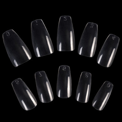 Long Ballerina False Nails Full Coverage
