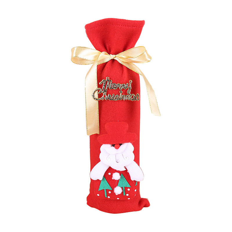 Christmas Wine Bottle Socks Decor
