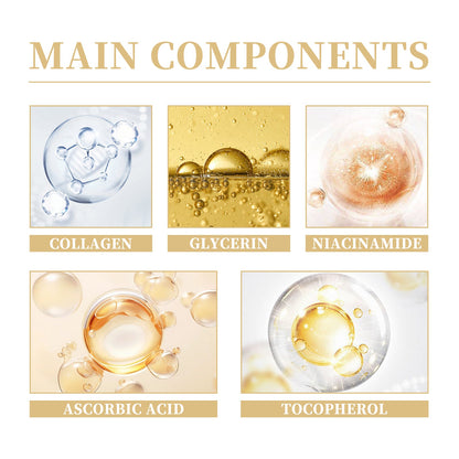 Collagen Face Serum, Moisturizing, Moisturizing And Firming Facial Skin, Cleaning, Anti-Wrinkle, Anti-Aging Eyes