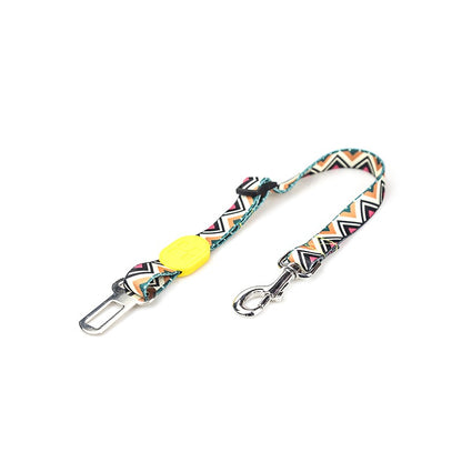 Adjustable dog car seat belt