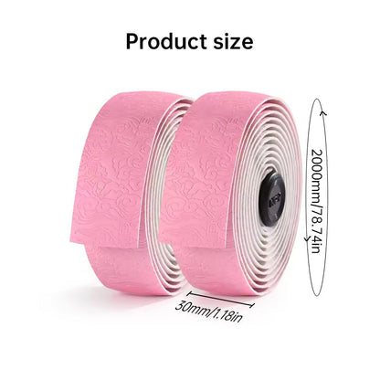 Road Bike Handlebar Tape: Double-Pinyin Cloud Pattern, Gradient Color, Comfortable, Shock - Absorbing, Breathable