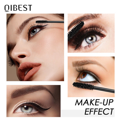 QIBEST Charm Curling Mascara Waterproof And Not Smudged 4D Mascara For Long Eyes