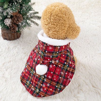 Cat Christmas Cape Hat Plush Shawl