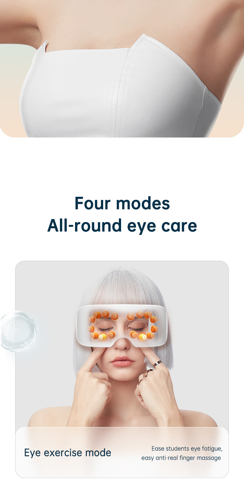 New Arrival Dry Eye Massage And Heating Steam Eye Massage Equipment Vibration Electric Eye Steam Massager