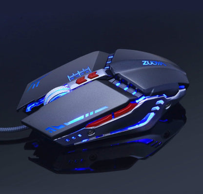 Silent Wired Gaming Mouse for Notebook Computer