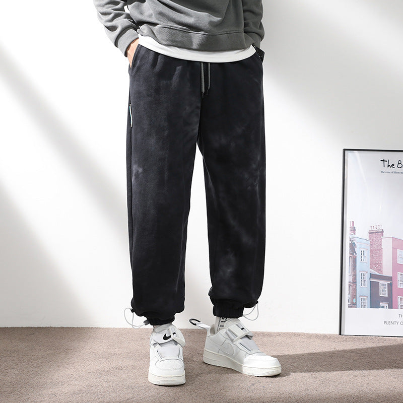 Men's Elastic Waist Drawstring Ankle Sweatpants