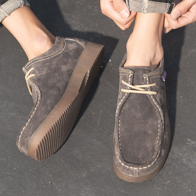 New Casual Korean Style Leather Sneakers