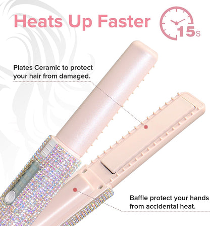 Electric USB Hair Straightening Brush Straightener Brush Multifunctional Comb Straightening Styler Hair Curler