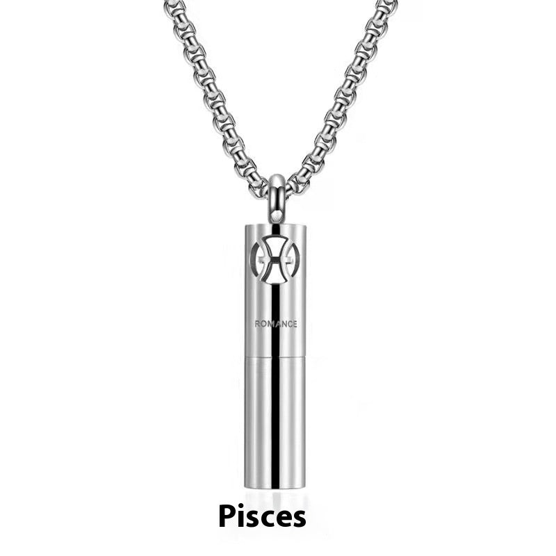 Stainless Steel Constellation Perfume Necklace