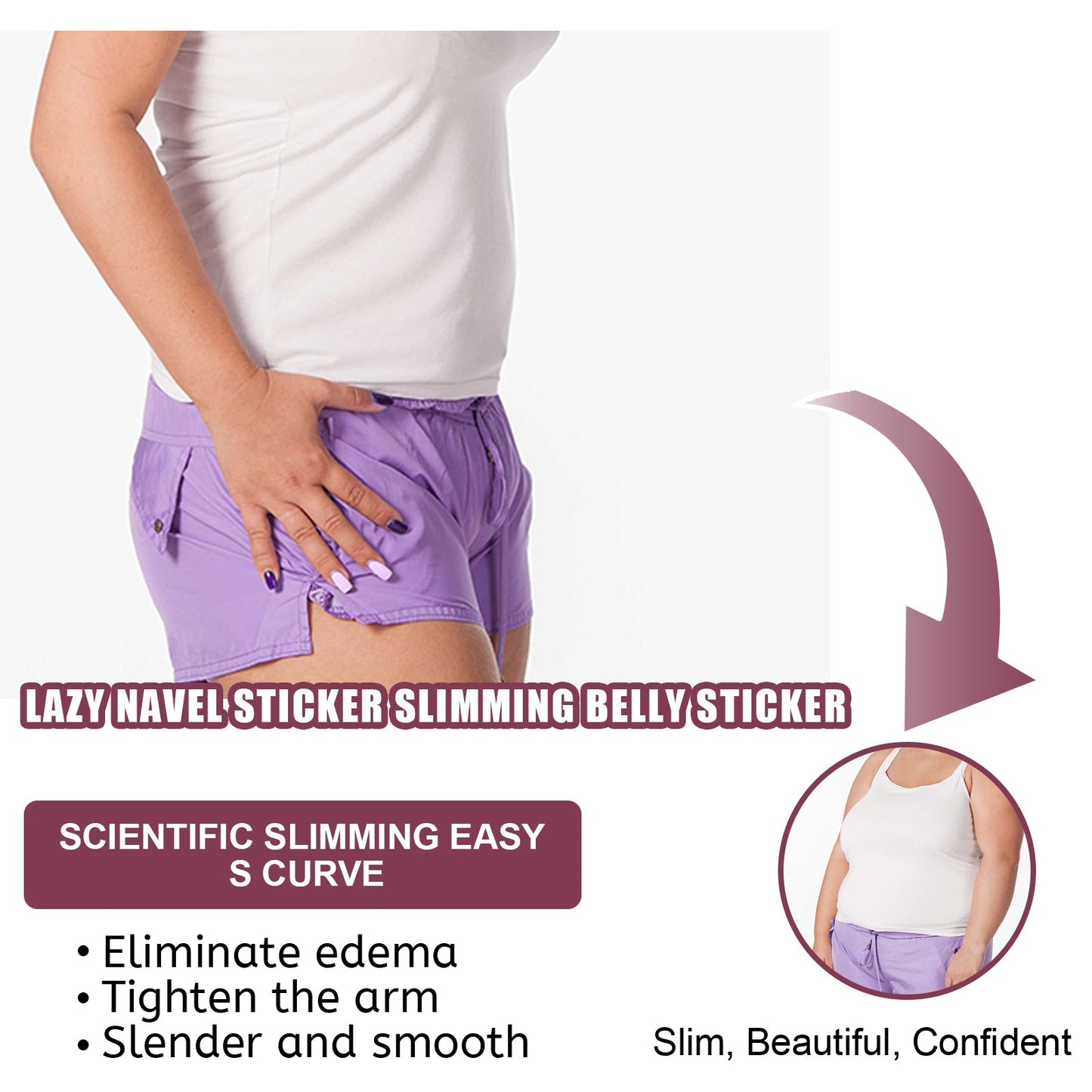 Belly Button Stick Body Skin Massage Firming Skin Thigh Muscle Belly Button Stick