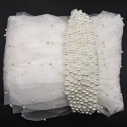 Pearl Hair Band Bridal Veils Extra Long Royal Cathedral Length Veil Wedding Veils with Comb Wedding Hair Accessories