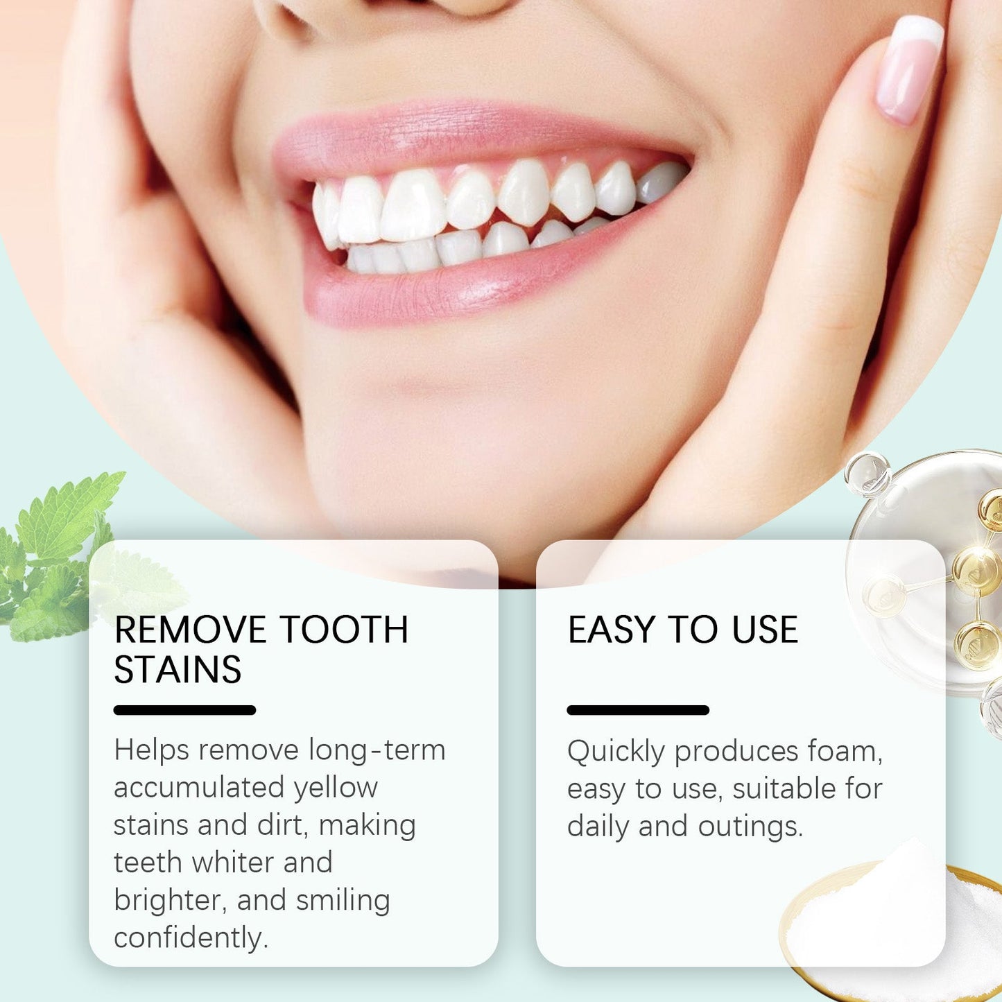 Mint Brightening Toothpaste Tablet Oral Deodorizer Fresh Breath Portable Toothpaste Chewable Tablet