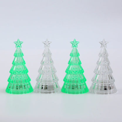 Christmas Decoration Light-emitting Christmas Tree Crystal Small Night Lamp