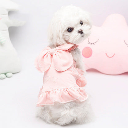 Small dog sweet suspender skirt
