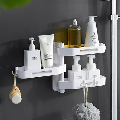 Rotating Wall Mounted Storage Box Punch Free Plastic