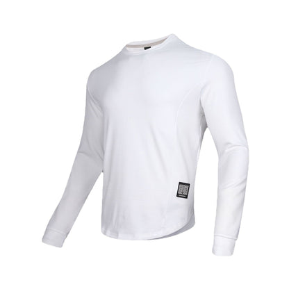 Outdoor Crew Neck T-shirt Sweater Loose Casual Quick-drying Sports Workout Long Sleeve