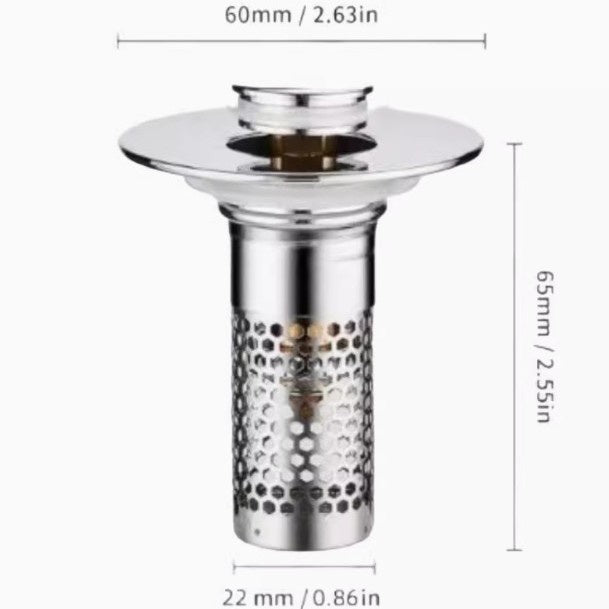 Wash Basin Drain Cap Filter Washbasin Sink Drainer Deodorant Mesh Basin Universal