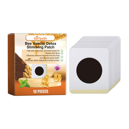 Bee-Venom Shaped Lymphatic Patch, Which Relieves Lymphatic Swelling And Tightenes Body And Arms - Meat Belly Button Patch