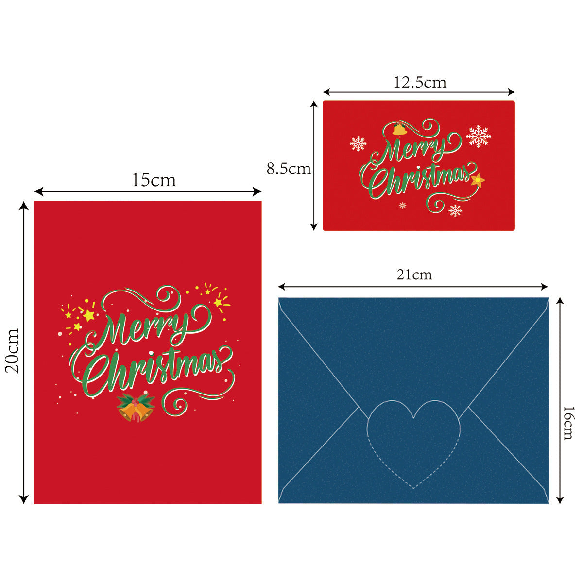 Christmas 3D greeting card, Christmas tree, little penguin cartoon, cute paper carving, handwritten message greeting card